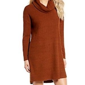 Lush Rust Sweater Dress